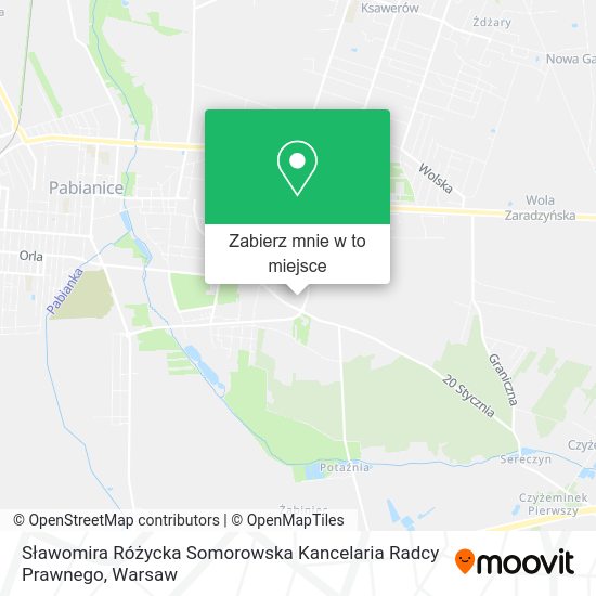 Mapa Sławomira Różycka Somorowska Kancelaria Radcy Prawnego