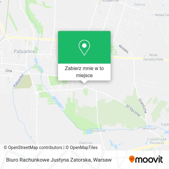 Mapa Biuro Rachunkowe Justyna Zatorska