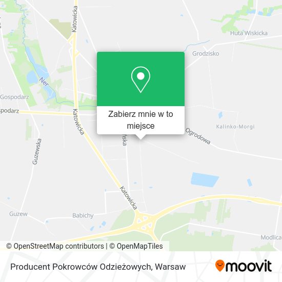 Mapa Producent Pokrowców Odzieżowych