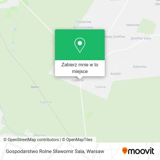 Mapa Gospodarstwo Rolne Sławomir Sala