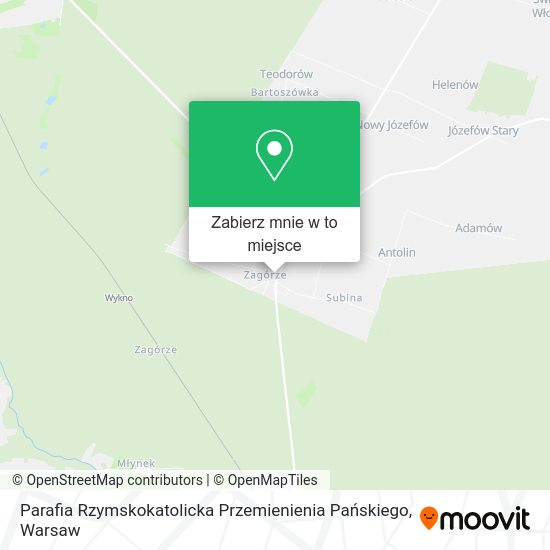 Mapa Parafia Rzymskokatolicka Przemienienia Pańskiego