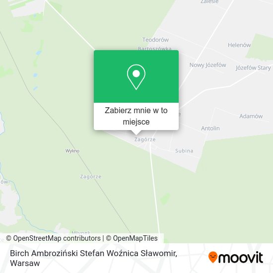 Mapa Birch Ambroziński Stefan Woźnica Sławomir