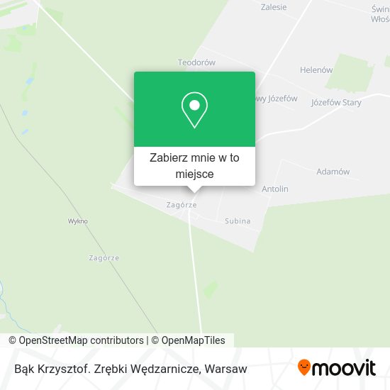 Mapa Bąk Krzysztof. Zrębki Wędzarnicze