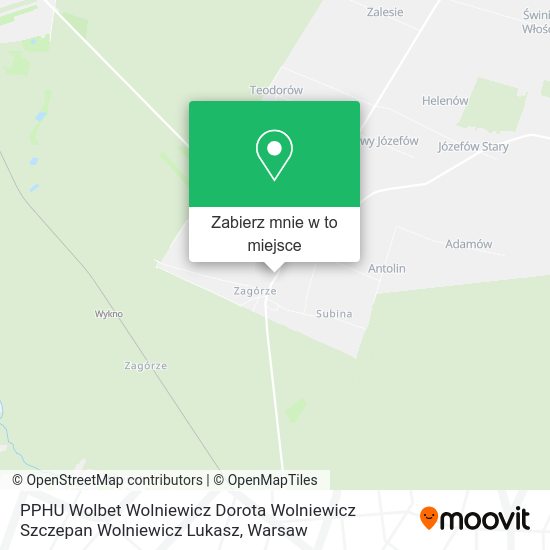 Mapa PPHU Wolbet Wolniewicz Dorota Wolniewicz Szczepan Wolniewicz Lukasz