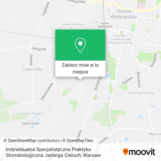 Mapa Indywidualna Specjalistyczna Praktyka Stomatologiczna Jadwiga Cieluch