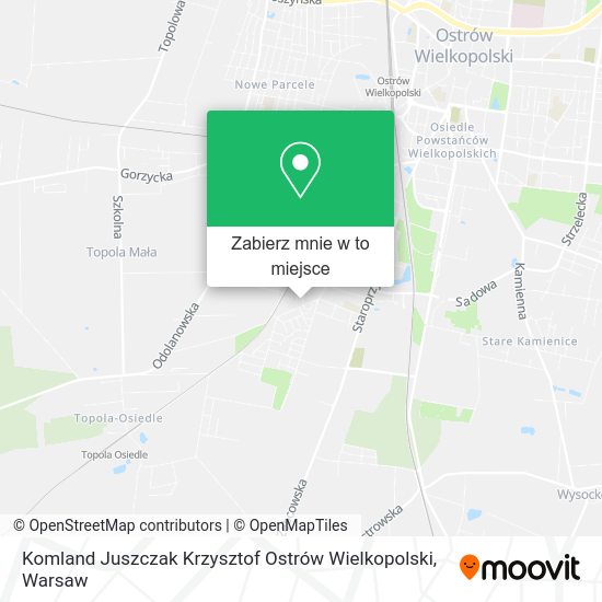 Mapa Komland Juszczak Krzysztof Ostrów Wielkopolski