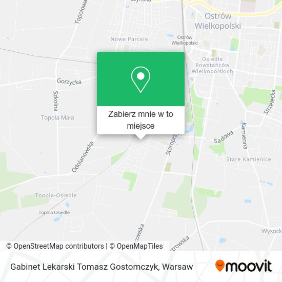 Mapa Gabinet Lekarski Tomasz Gostomczyk