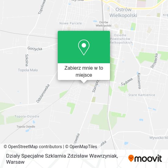 Mapa Działy Specjalne Szklarnia Zdzisław Wawrzyniak