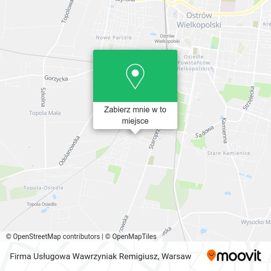 Mapa Firma Usługowa Wawrzyniak Remigiusz