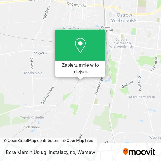 Mapa Bera Marcin Usługi Instalacyjne