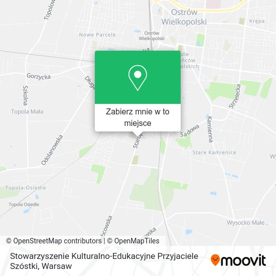 Mapa Stowarzyszenie Kulturalno-Edukacyjne Przyjaciele Szóstki