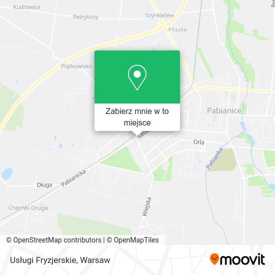 Mapa Usługi Fryzjerskie