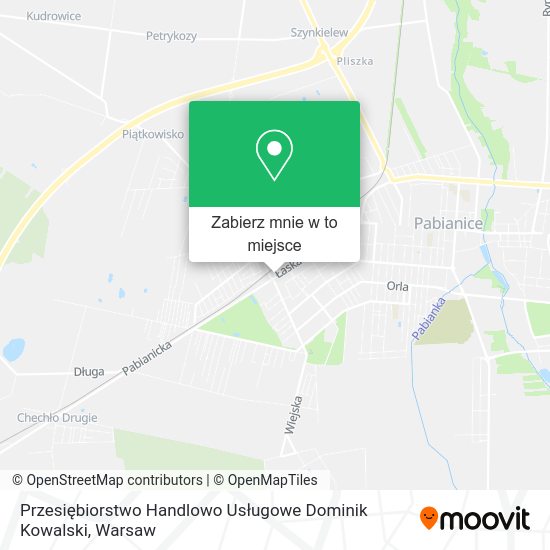 Mapa Przesiębiorstwo Handlowo Usługowe Dominik Kowalski