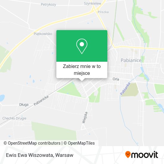 Mapa Ewis Ewa Wiszowata