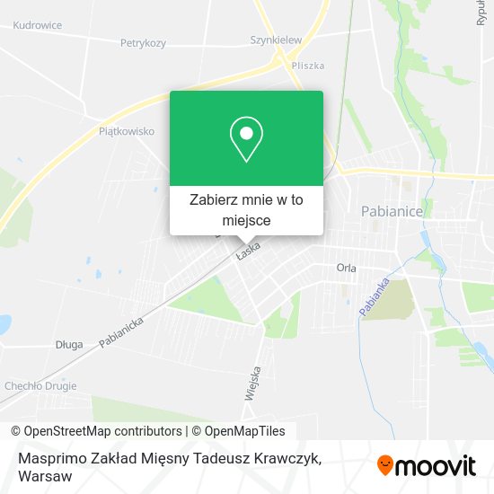 Mapa Masprimo Zakład Mięsny Tadeusz Krawczyk