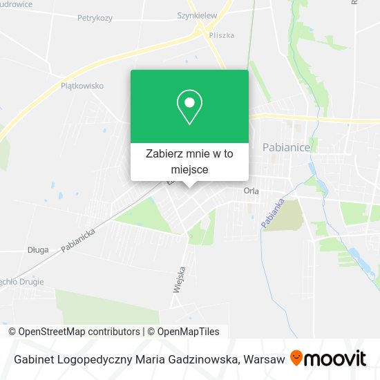 Mapa Gabinet Logopedyczny Maria Gadzinowska