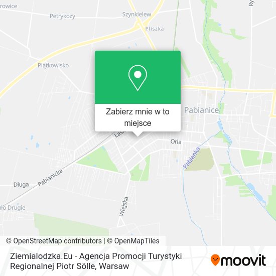 Mapa Ziemialodzka.Eu - Agencja Promocji Turystyki Regionalnej Piotr Sölle