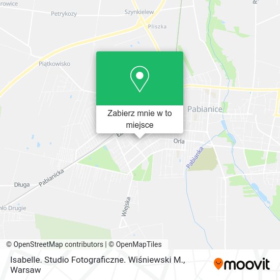 Mapa Isabelle. Studio Fotograficzne. Wiśniewski M.