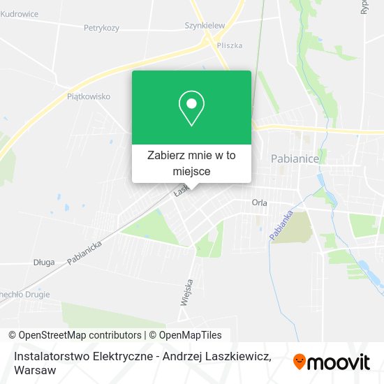 Mapa Instalatorstwo Elektryczne - Andrzej Laszkiewicz