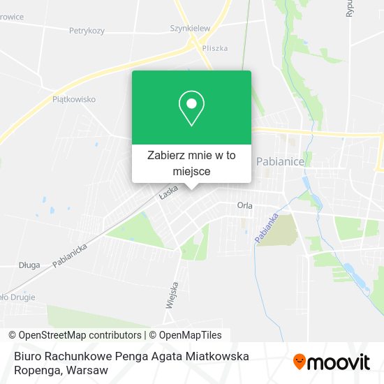 Mapa Biuro Rachunkowe Penga Agata Miatkowska Ropenga