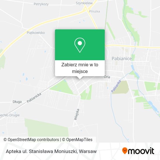 Mapa Apteka ul. Stanisława Moniuszki