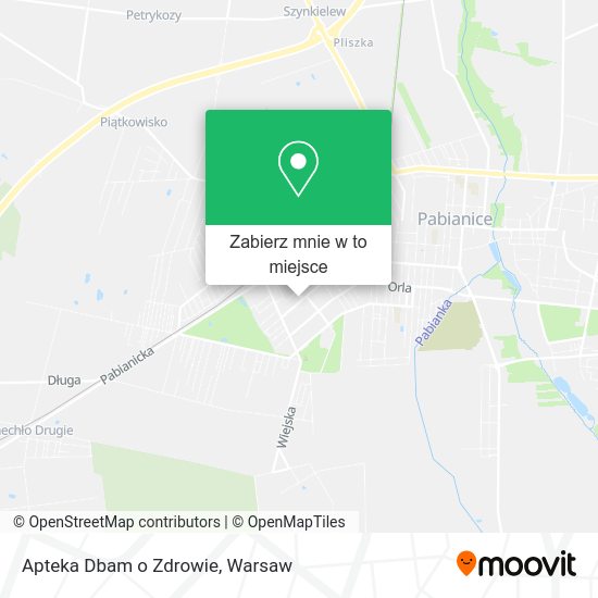 Mapa Apteka Dbam o Zdrowie