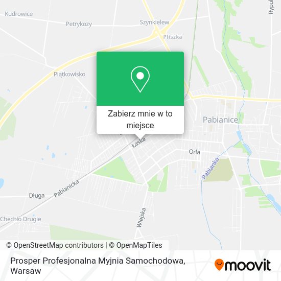 Mapa Prosper Profesjonalna Myjnia Samochodowa