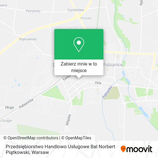 Mapa Przedsiębiorstwo Handlowo Usługowe Bal Norbert Piątkowski