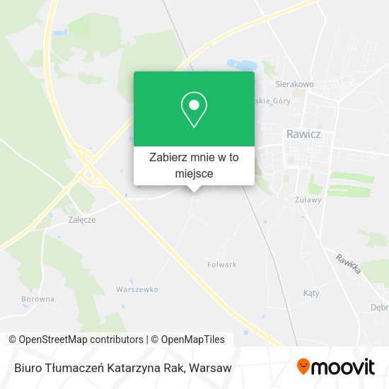 Mapa Biuro Tłumaczeń Katarzyna Rak