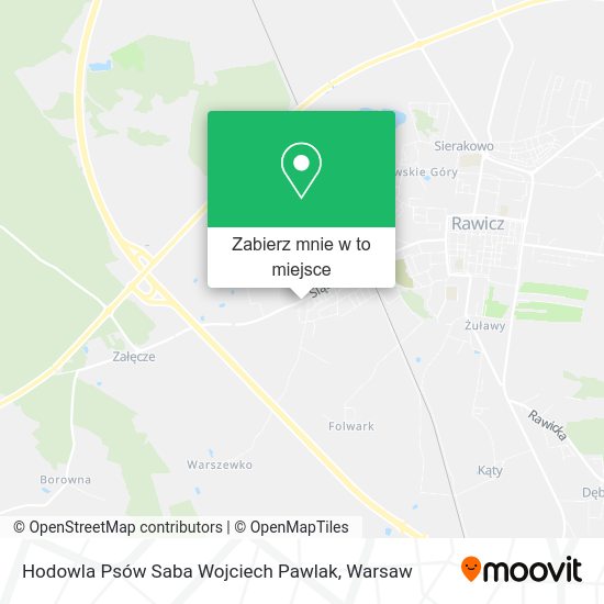 Mapa Hodowla Psów Saba Wojciech Pawlak