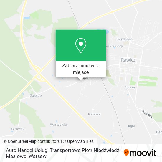 Mapa Auto Handel Usługi Transportowe Piotr Niedźwiedź Masłowo