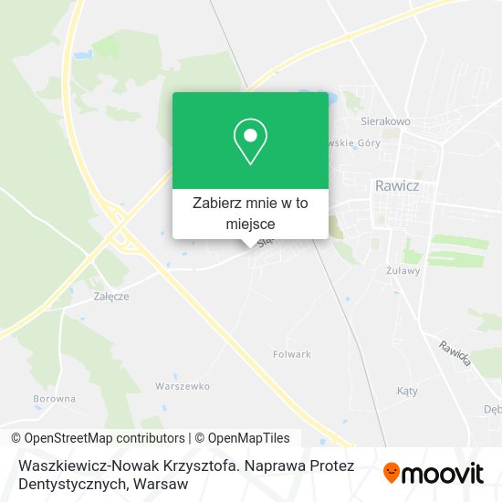 Mapa Waszkiewicz-Nowak Krzysztofa. Naprawa Protez Dentystycznych