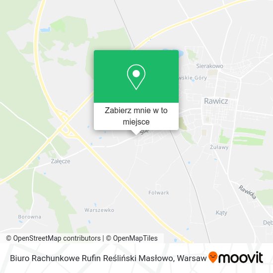 Mapa Biuro Rachunkowe Rufin Reśliński Masłowo