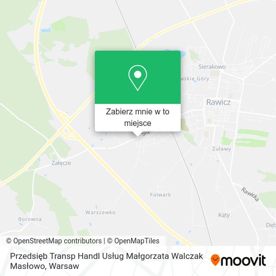 Mapa Przedsięb Transp Handl Usług Małgorzata Walczak Masłowo