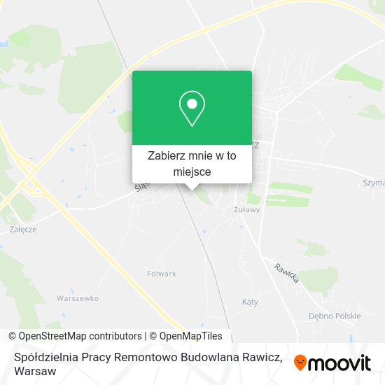 Mapa Spółdzielnia Pracy Remontowo Budowlana Rawicz