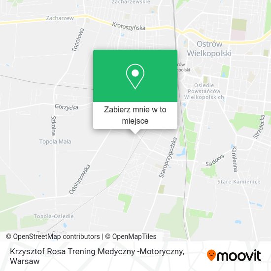 Mapa Krzysztof Rosa Trening Medyczny -Motoryczny