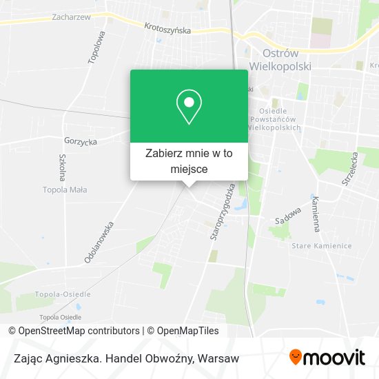 Mapa Zając Agnieszka. Handel Obwoźny