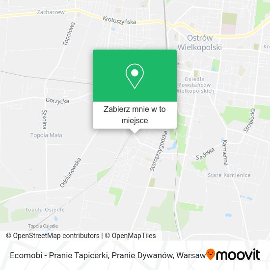 Mapa Ecomobi - Pranie Tapicerki, Pranie Dywanów