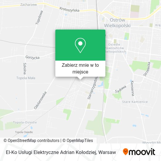 Mapa El-Ko Usługi Elektryczne Adrian Kołodziej