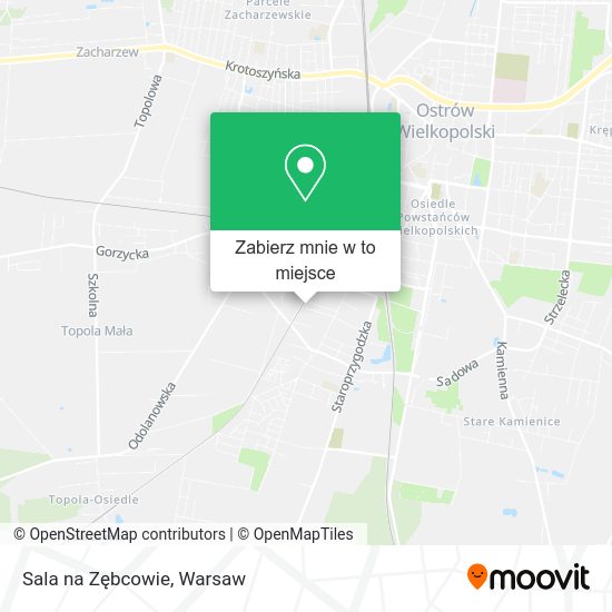 Mapa Sala na Zębcowie