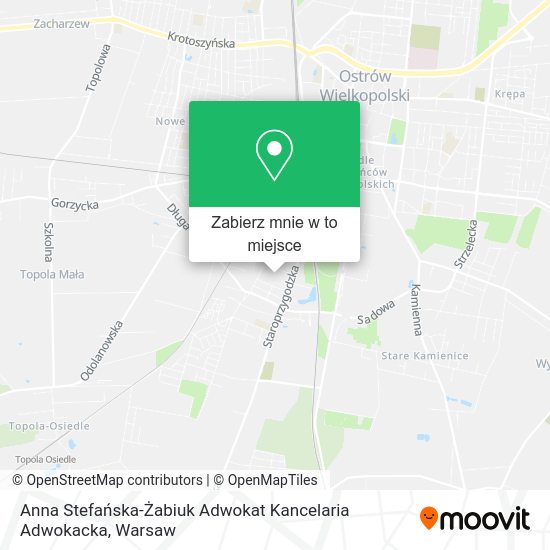 Mapa Anna Stefańska-Żabiuk Adwokat Kancelaria Adwokacka