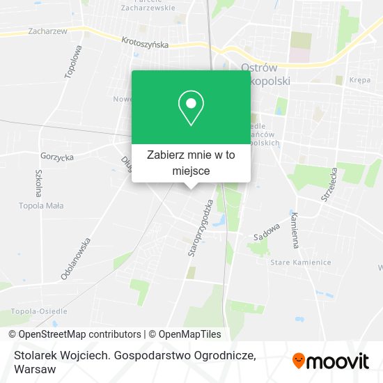 Mapa Stolarek Wojciech. Gospodarstwo Ogrodnicze