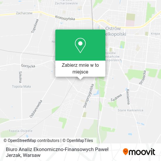 Mapa Biuro Analiz Ekonomiczno-Finansowych Paweł Jerzak