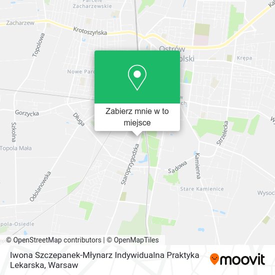 Mapa Iwona Szczepanek-Młynarz Indywidualna Praktyka Lekarska