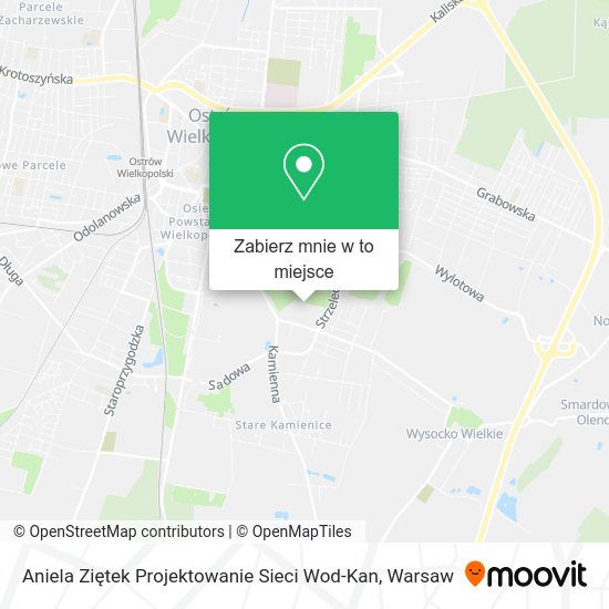 Mapa Aniela Ziętek Projektowanie Sieci Wod-Kan