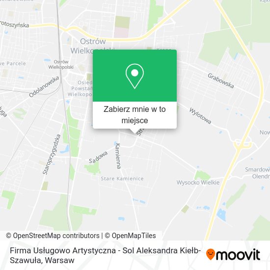 Mapa Firma Usługowo Artystyczna - Sol Aleksandra Kiełb-Szawuła