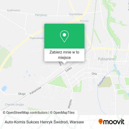 Mapa Auto-Komis Sukces Henryk Świdroń