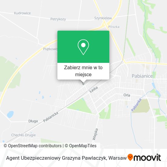 Mapa Agent Ubezpieczeniowy Grazyna Pawlaczyk