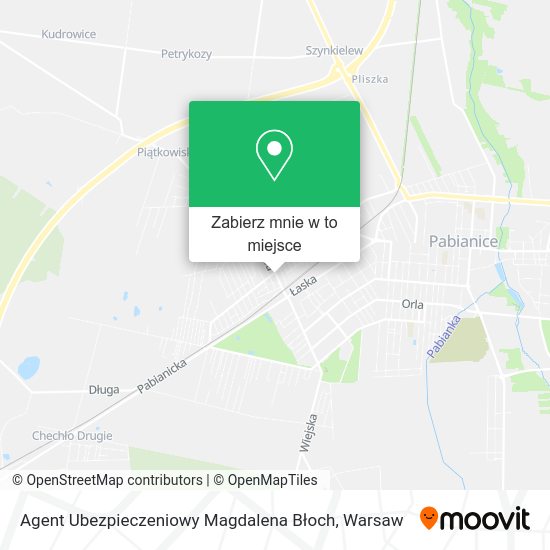 Mapa Agent Ubezpieczeniowy Magdalena Błoch