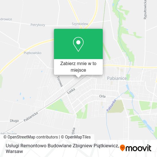 Mapa Usługi Remontowo Budowlane Zbigniew Piątkiewicz